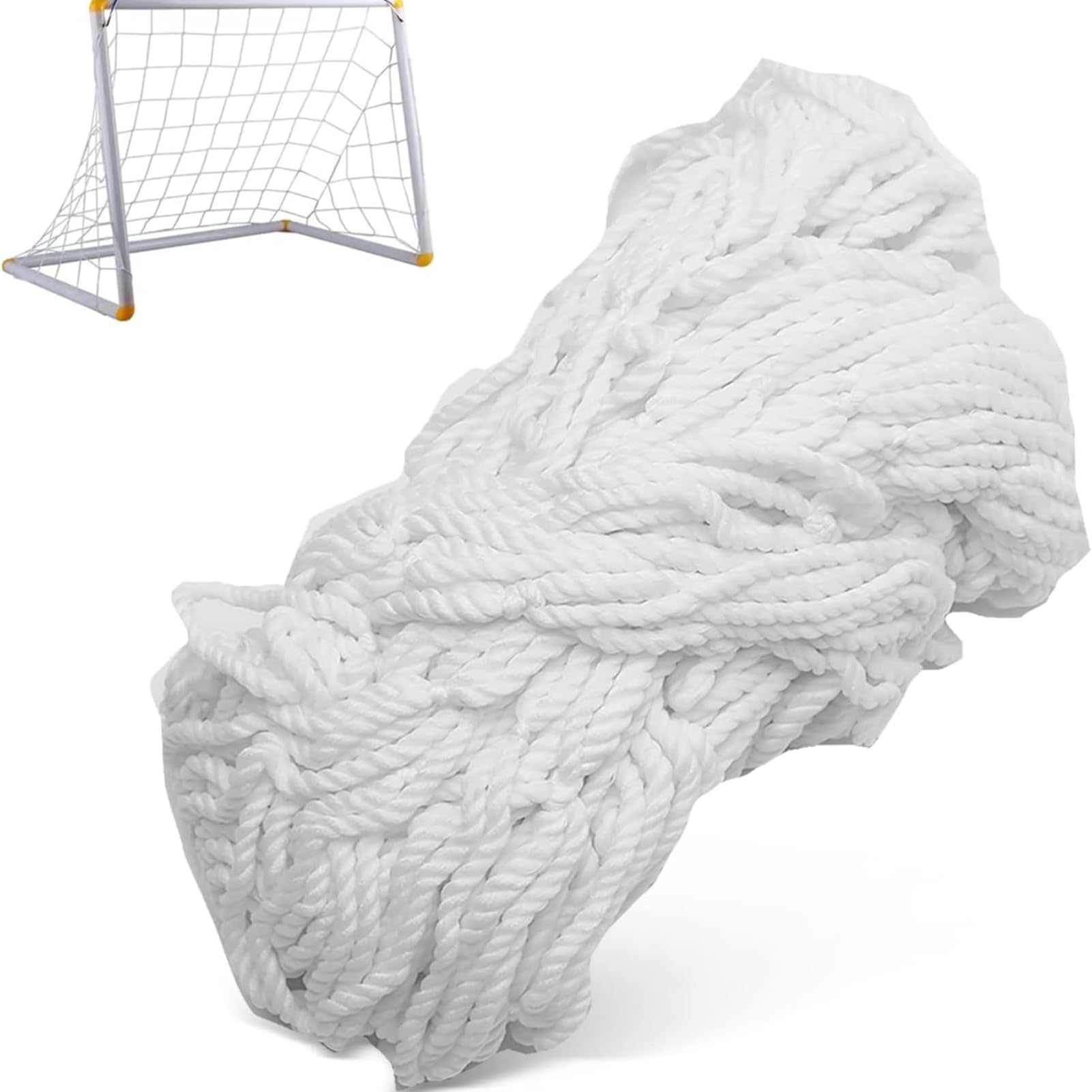 KSTE 6x4 FT Soccer Goal Net Replacement, Foldable Football Goals W/net Straps, Lacrosse Soccer Goal Net PPF Weatherproof Replacement Fit 6ft X 4ft