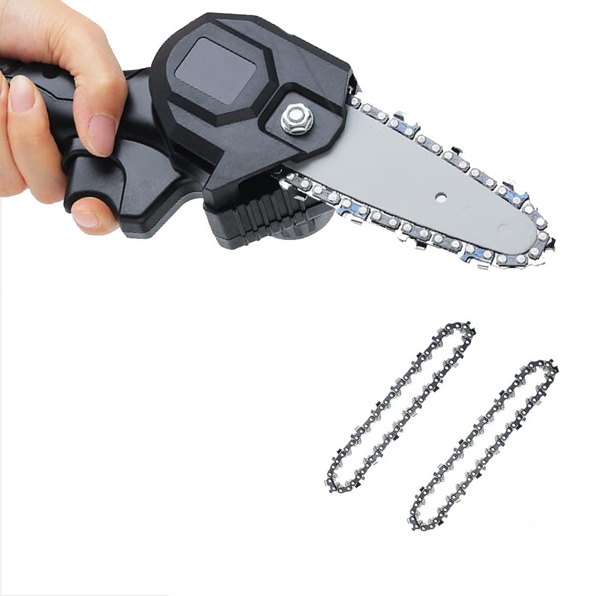 FANGHUIER 2 Pcs Mini Chainsaw Chains 4-Inch Replacement Chains Cordless Electric Chainsaw Saw Chains for Gardening Pruning Work,MINI Chainsaw Chain（Chainsaws not Included