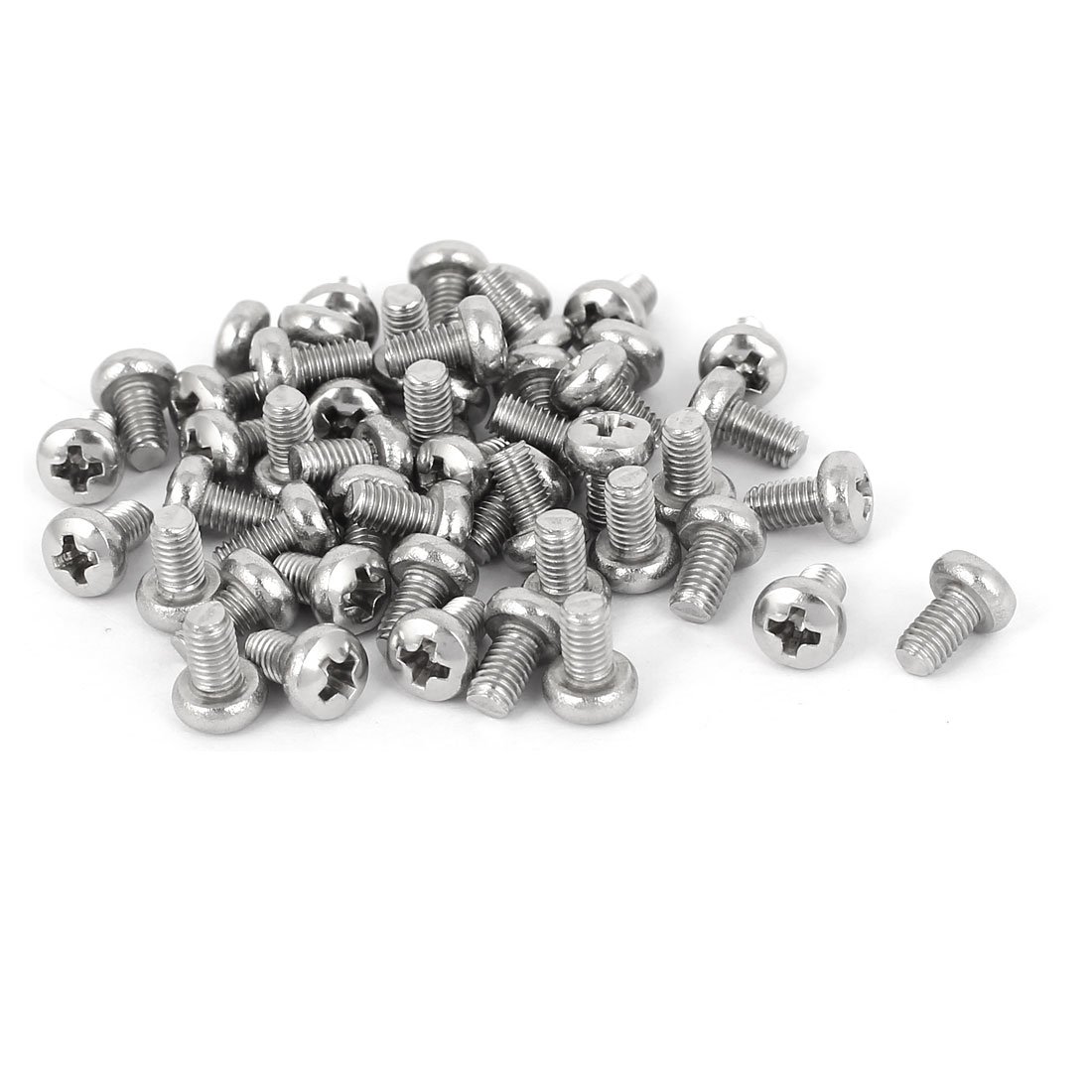 2pc~10pc M2 X 3mm Phillips Round Pan Head Machine Screws 304 Stainless - View #6