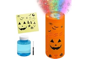 YOHICA Halloween Bubble Machine,Halloween Party Decorations Includes Spooky Sound Effects,Lights,and Bubbles Halloween Toys for Toddlers,Kids,Adults