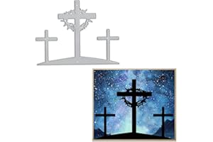 Estivaux Easter Religion Cross Die Cuts for Card Making, Easter Jesus Cross Cutting Dies Sympathy Baptism Pray Dies for Scrapbooking DIY Cards Photo Album Craft Decorations