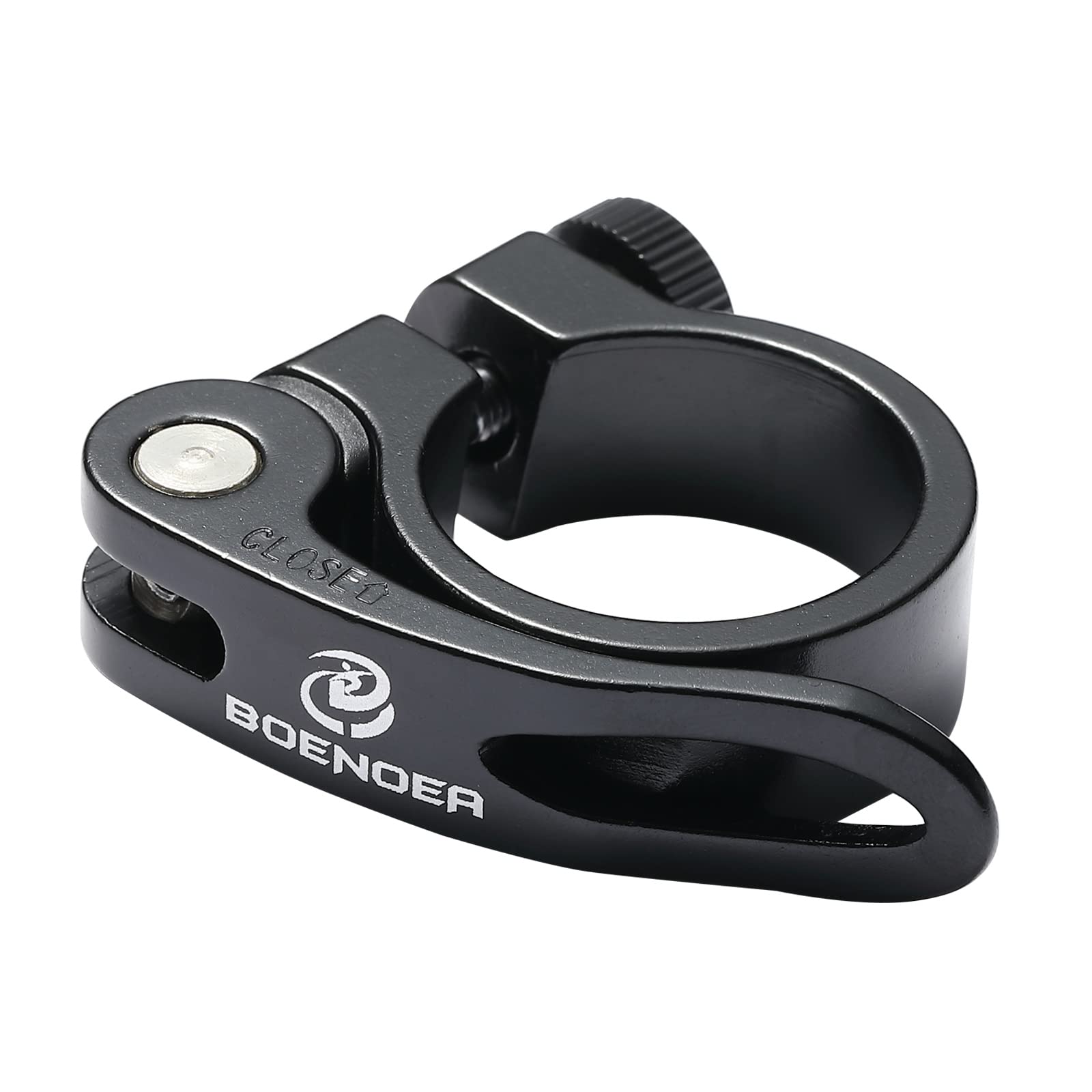 Bynccea Bicycle seat clamp, seat post clamp made of aluminium with quick release in 31.8 mm, 34.9 mm