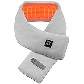 AnaAir Neck Heating Pad, Electric Heated Scarf with 5000mAh Power Bank, Cordless Neck Warmer for Pain Relief