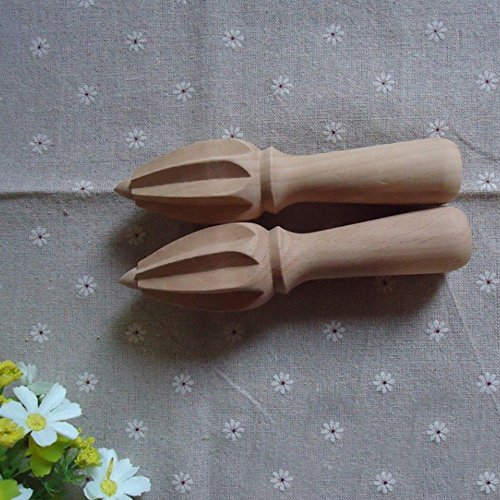 Pushhr Utensil Kitchen Natural Hand Lemonade Citrus Wood Fruit Juice Squeezer Juicer Reamer Extractor Tool