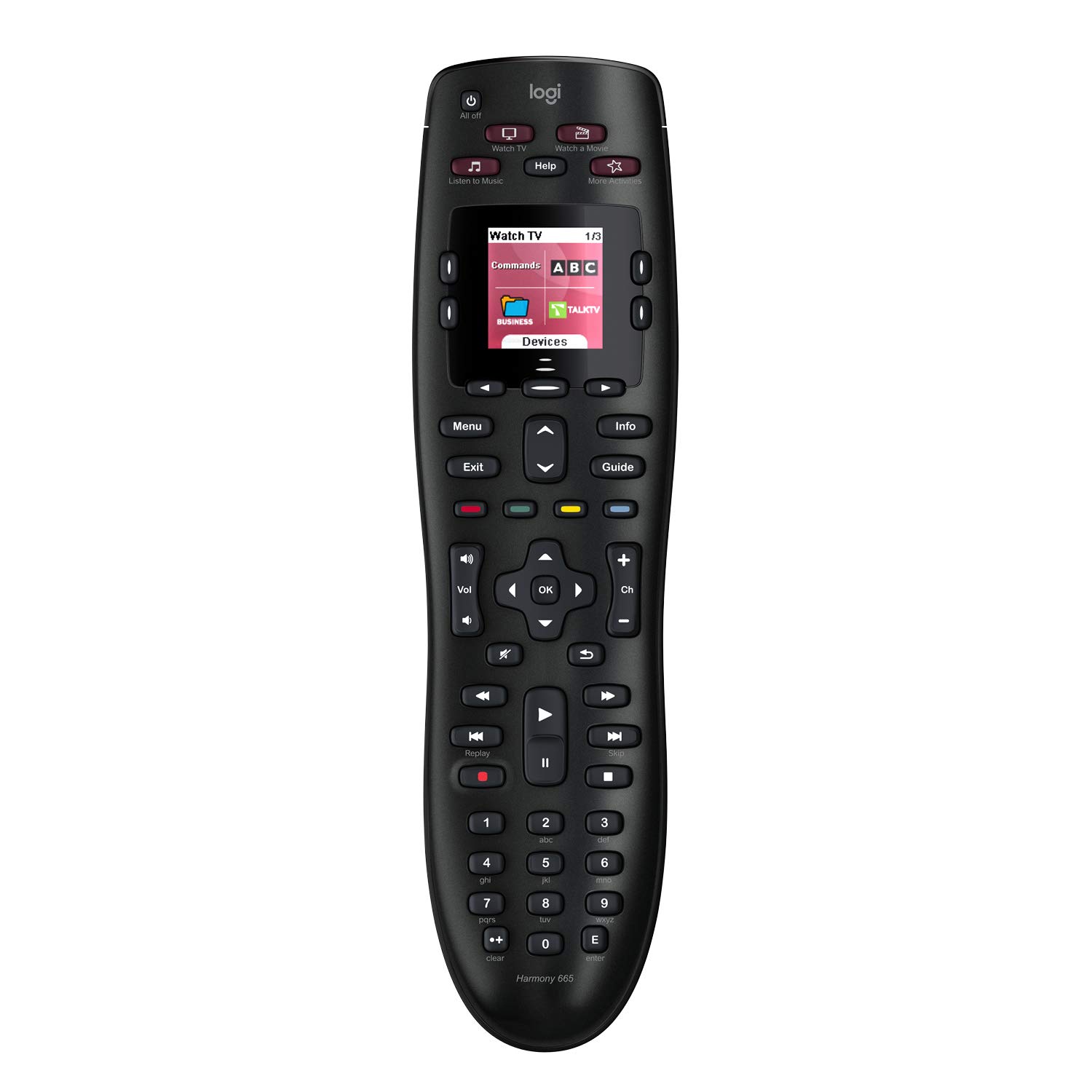 Logitech Harmony 665 Advanced Infrared Universal Remote Control For SKY