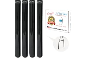 Lift Your Table® Folding Table Risers - Bar Height (Non-Slip Foot) - Made in The USA, Durable, Sturdy, Portable, Easy-to-Use Extensions Raise Bent Leg Folding Tables (Set of 4)
