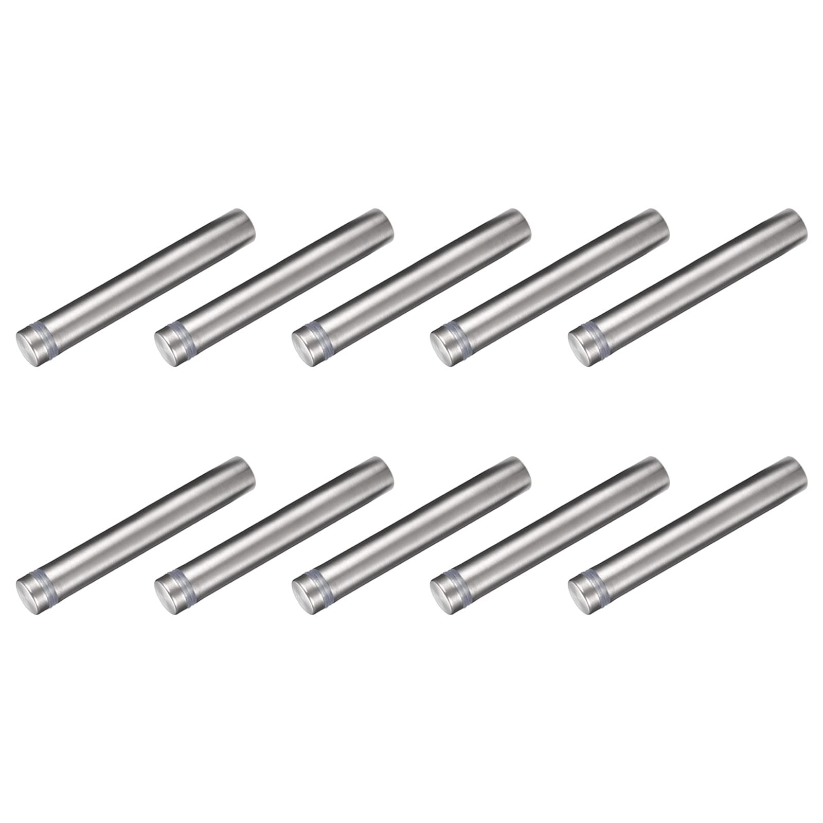 METALLIXITY Sign Standoff Screws (12x80mm) 9pcs, Stainless Steel Advertising Screws Glass Acrylic Nail - for Picture Frame Sign Displays