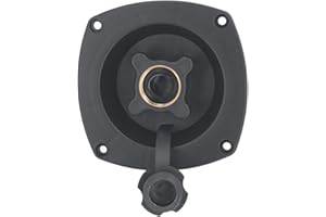 BANAPOY RV City Water Inlet, Wall Mounted RV City Water Inlet Filler Connection Pressure Regulator, City Water Hookup for Marine Motorhome Trailer Boat (Black)