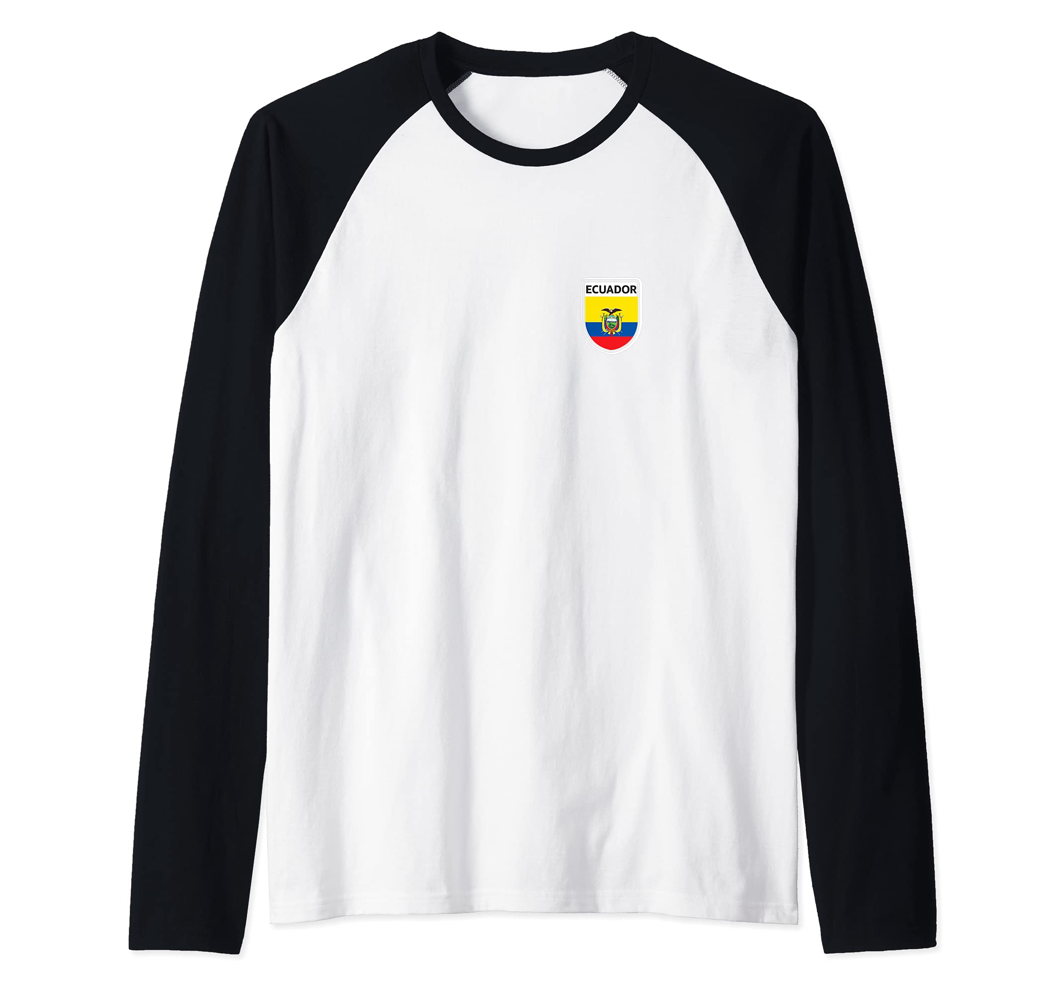 Flag Ecuador Raglan Baseball Tee