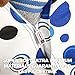 Creative QT Stuff ’n Sit Extra Large 38’’ Bean Bag Storage Cover for Stuffed Animals & Toys, Giant Beanbag Chair for Plush, Toddler & Kids Rooms Bedroom Organizer, Navy Polka Dot
