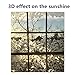 Fancy-fix Privacy Window Film Non-Adhesive Static Decorative Film Heat Control Window Clings Anti UV17.7 Inches by 59 Inches
