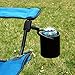 Liquid Caddy Black Beverage Cup Holder, Attaches Almost Anywhere, Works on Boats, Bikes, Ice Shacks, Lawn Chairs, ATV, Golf Bag, Camping, Canoe, Treestand, for Water, Coffee, Beer, Soda - LCBK, Regular
