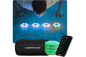 APPLIED VISION SPORTS Sports Reaction Agility Lights Training Kit Improves Reaction Time & Agility for Athletes, Physical Therapists & Fitness Trainers Sports.