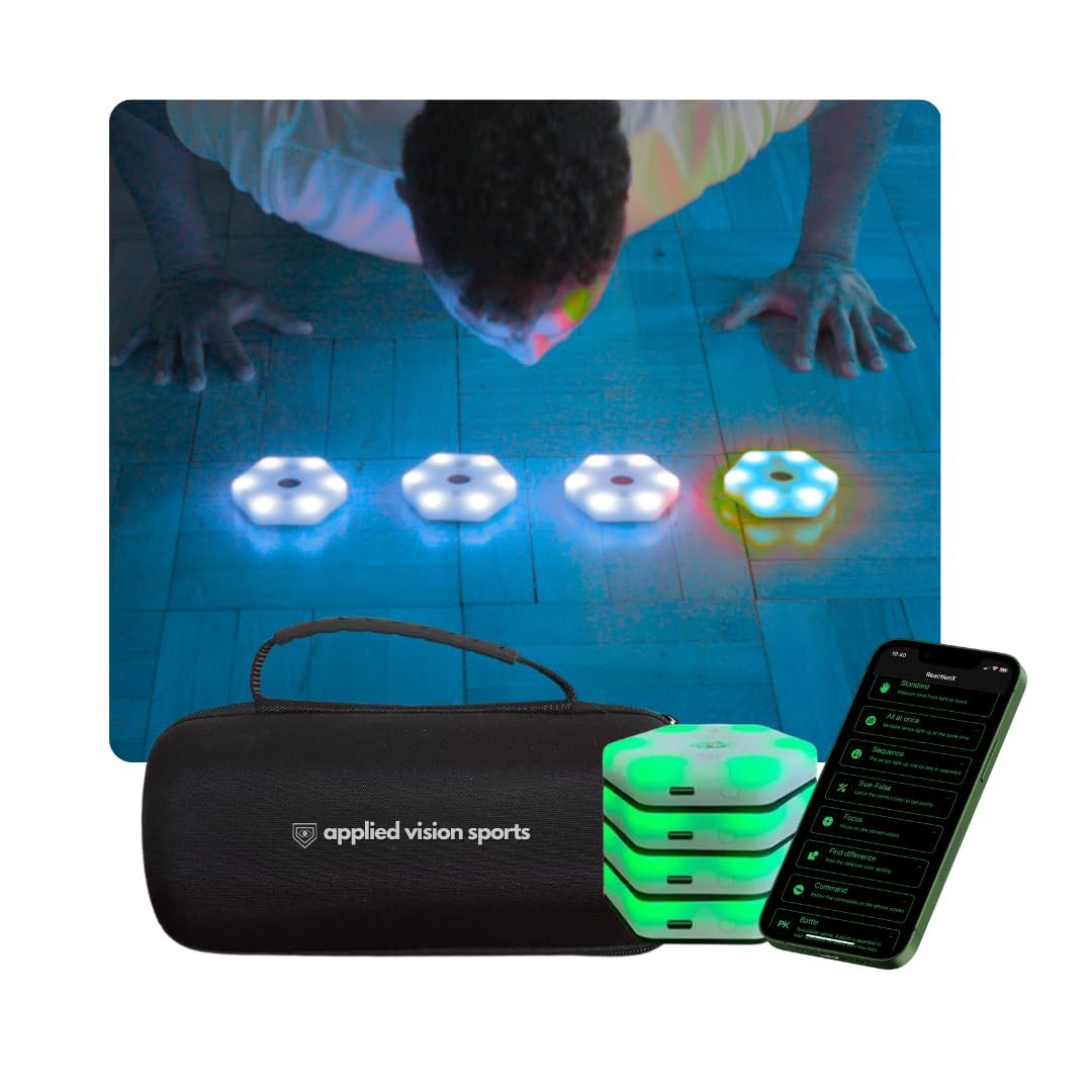Photo 1 of Sports Reaction Agility Lights Training Kit Improves Reaction Time & Agility for Athletes, Physical Therapists & Fitness Trainers. Great for Soccer, Tennis, Football, and Basketball. Free App.