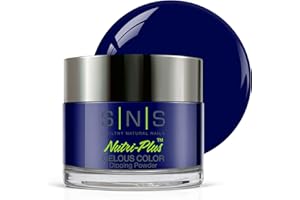 SNS HEALTHY NATURAL NAILS SNS Nail Dip Powder, Gelous Color Dipping Powder - Juniper Blue (Blue/Cobalt) - Long-Lasting Acrylic Nail Color & Polish Lasts 14 Days - Low-Odor & No UV Lamp Required – 1 oz