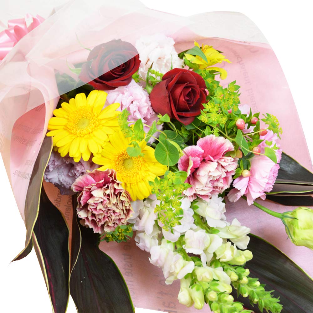 エルフルール 生花 おまかせ花束 フラワーギフト プレゼント 贈り物 退職 卒業 バラ 誕生日 ギフト 結婚記念日 古希 還暦 母の日商品画像