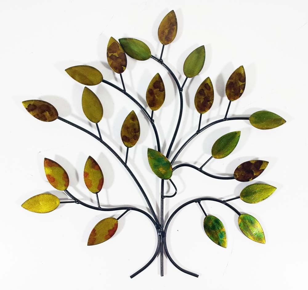 SK Style Contemporary Metal Wall Art Decor Sculpture - Calm Spring Tree Branch