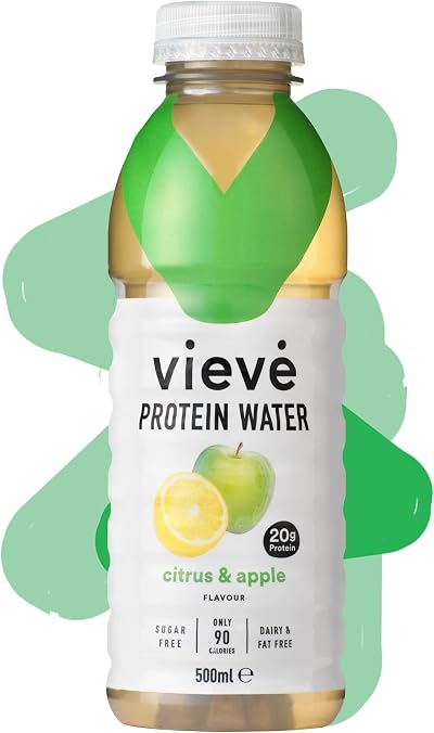 Vieve Protein Water 6x500ml Citrus & Apple 20g Protein Sugar Free