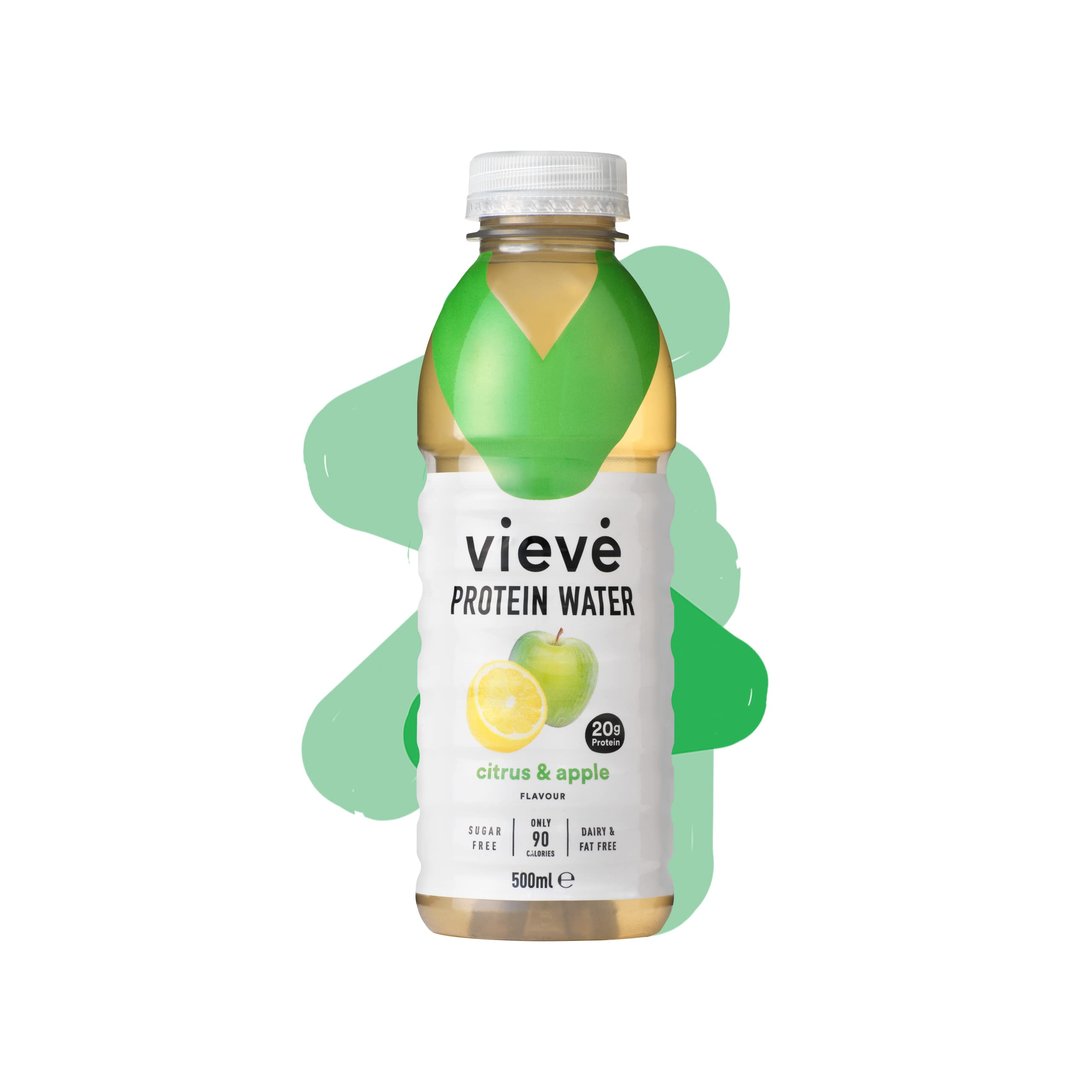 Vieve Protein Water 6x500ml - Citrus & Apple | 20g Protein, Sugar Free, Fat Free & Dairy Free | A Ready to Drink Alternative to Protein Powders & Shakes | 6 Pack
