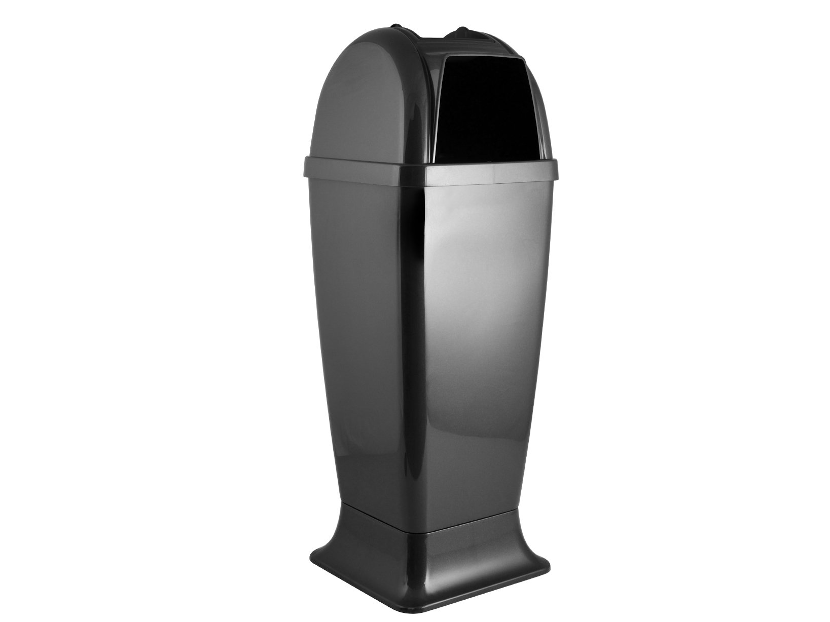 Stefanplast Diablo Bin with Ashtray, Anthracite, 50 Litre