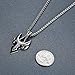Aoiy Men's Stainless Steel Arrow Tauren Shape Pendant Necklace, 24