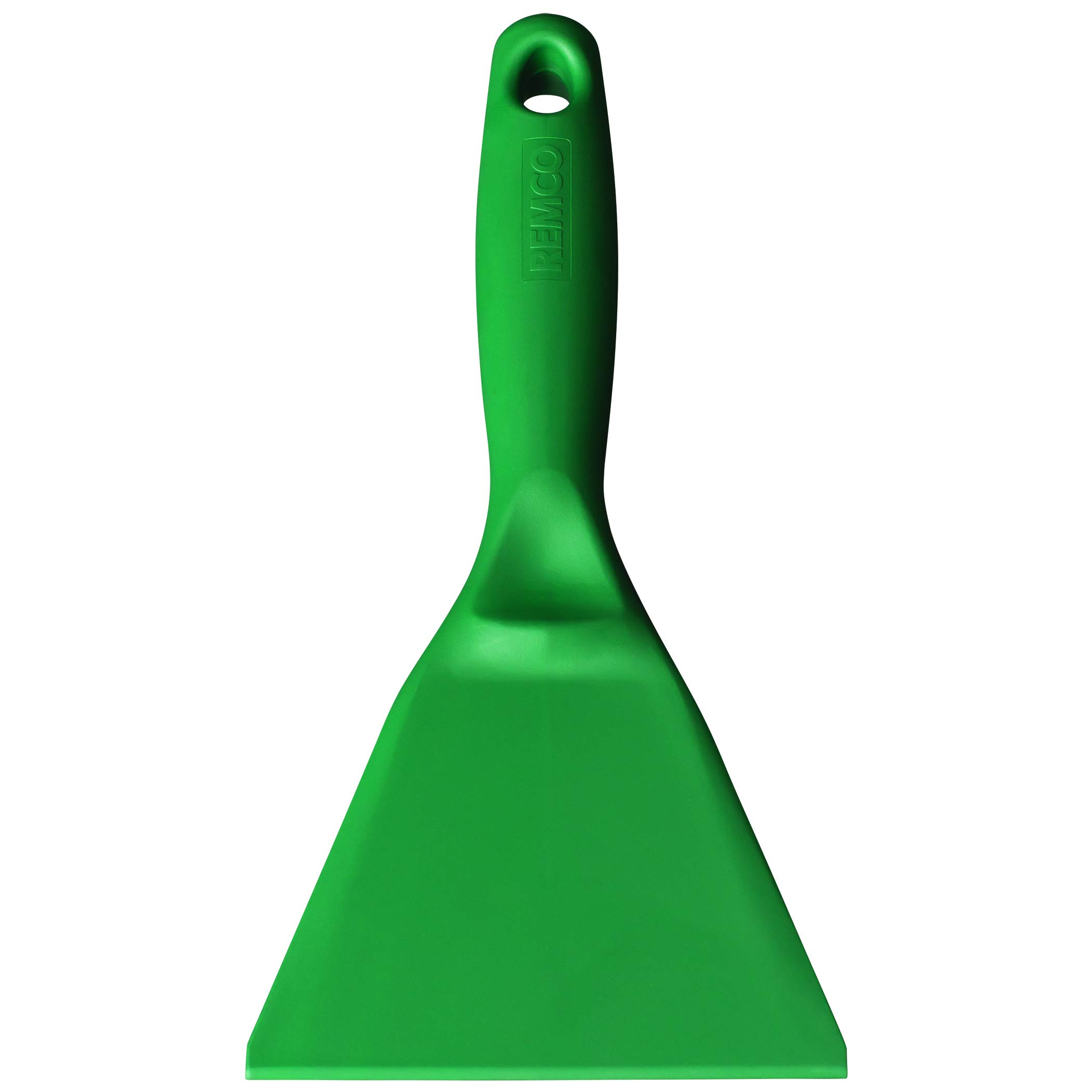 Remco 6962MD2 Green Polypropylene Metal Detectable Hand Scraper, Injection Molded Blade, 9.7" L x 4.4" W, 1 Piece