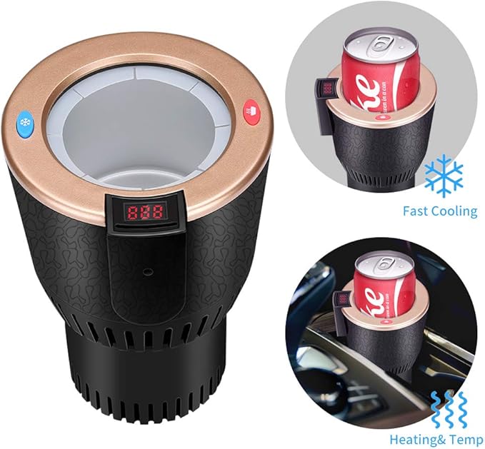 Car Cup Warmer Cooler Smart Combo Car Cup Fridge Drink Amazon.co.uk