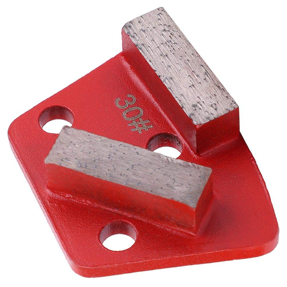 Floor Grinding Pad Disc, 3PCS Trapezoid Diamond Abrasive Scraper 30 Grit Fan-shaped 2-tooth Arrow Tooth Grinding Tools for Removing Bump