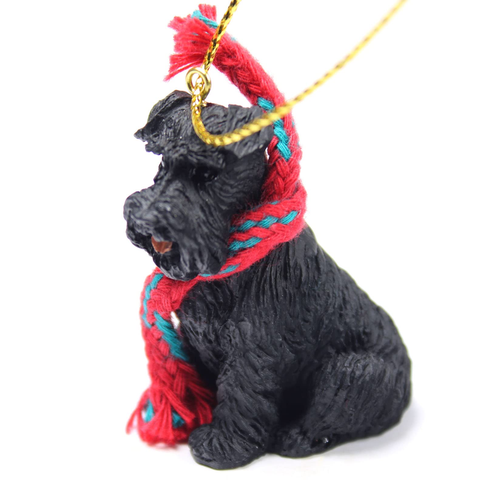 Conversation Concepts 1 X Schnauzer Miniature Dog Ornament - Uncropped - Black by