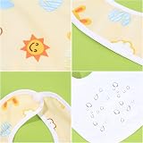 Xiaomoyu 12 Pcs Baby Bibs Drool Bibs Teething 0-36 Months 3 Colors Pink Yellow view 4