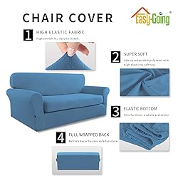Easy-Going 2 Pieces Microfiber Stretch Sofa