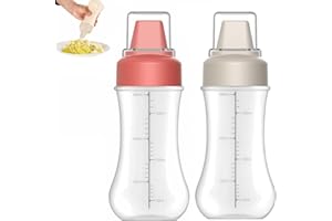 Condiment Squeeze Spray Bottle, 5-Holes Squeeze Condiment Dispenser Bottle, 350ml 11.8 OZ Sauce Dispenser with Removable Labe