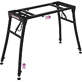 Liquid Stands Collapsible Piano Keyboard Stand - Adjustable and Portable Heavy Duty Music Stand for Kids &amp; Adults - Fits 54-88 Key Electric Digital Pianos - Sturdy Musical Keyboard Table