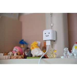 ELECOM iPod/iPhone5/4S/4/3GS/3G 対応 AC充電器 cube型 USB FACE AVA-ACU01F1