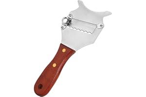 Truffle Grater, Stainless Steel Truffle Slicer with Adjustable Thickness Blade and Wooden Handle Important Kitchen Accessorie
