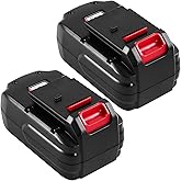 Topbatt 2 Pack 3.6Ah PC18B PC18B-2 Replacement for Porter Cable 18v Battery Ni-Mh Batteries Compatible with Porter Cable Batteries 18V PCC489N PCMVC PCXMVC Cordless Power Tools