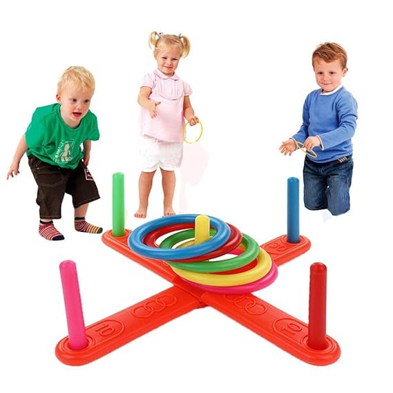 Kinder Spielzeug????????Vovotrade Bildung Spielzeug Hoop Ring Toss Kunststoff Ring Toss Quoits Garten Spiel Pool Spielzeug Ou