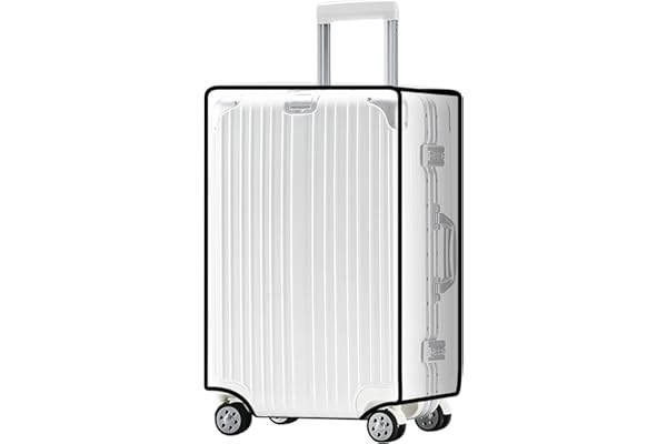 FF1 Luggage Protector Suitcase Cover PVC Bag Dust Proof Travel Suitcase Fits Most 30"