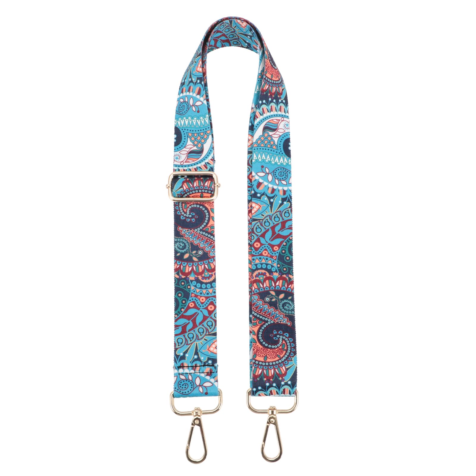 Retro Floral Printed Banjo Strap Adjustable Shoulder Strap for Musicians Comfortable Banjo Belt Present