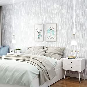 Papel pintado Papel tapiz simple papel tapiz no tejido moderno línea de