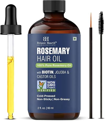 Botanic Hearth Rosemary Oil for Hair Growth 2 Fl Oz 60 ml