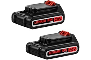 EAGGLEW 2-Pack 3000mAh LBXR20 Replacement Battery Compatible with Black and Decker 20 Volt Lithium Battery Max LBXR20 LB20 LBX20 LBXR20-OPE LBXR2020-OPE LB2X4020-OPE LBXR20B-2 LST220 Cordless Power Tool