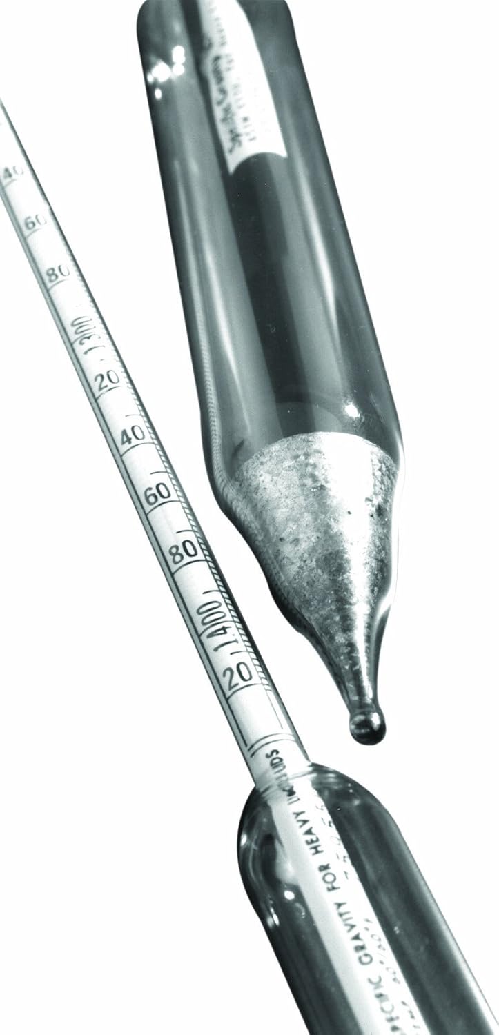 Thomas Durac Specific Gravity Plain Form Hydrometer 1.400 to 1.620