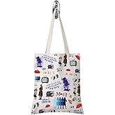 TSOTMO Television Gift Comedy Tragedy Mask Theatre Drama Bag Actress Gifts Zipper Pouch Musical Lover (musical my story tote)