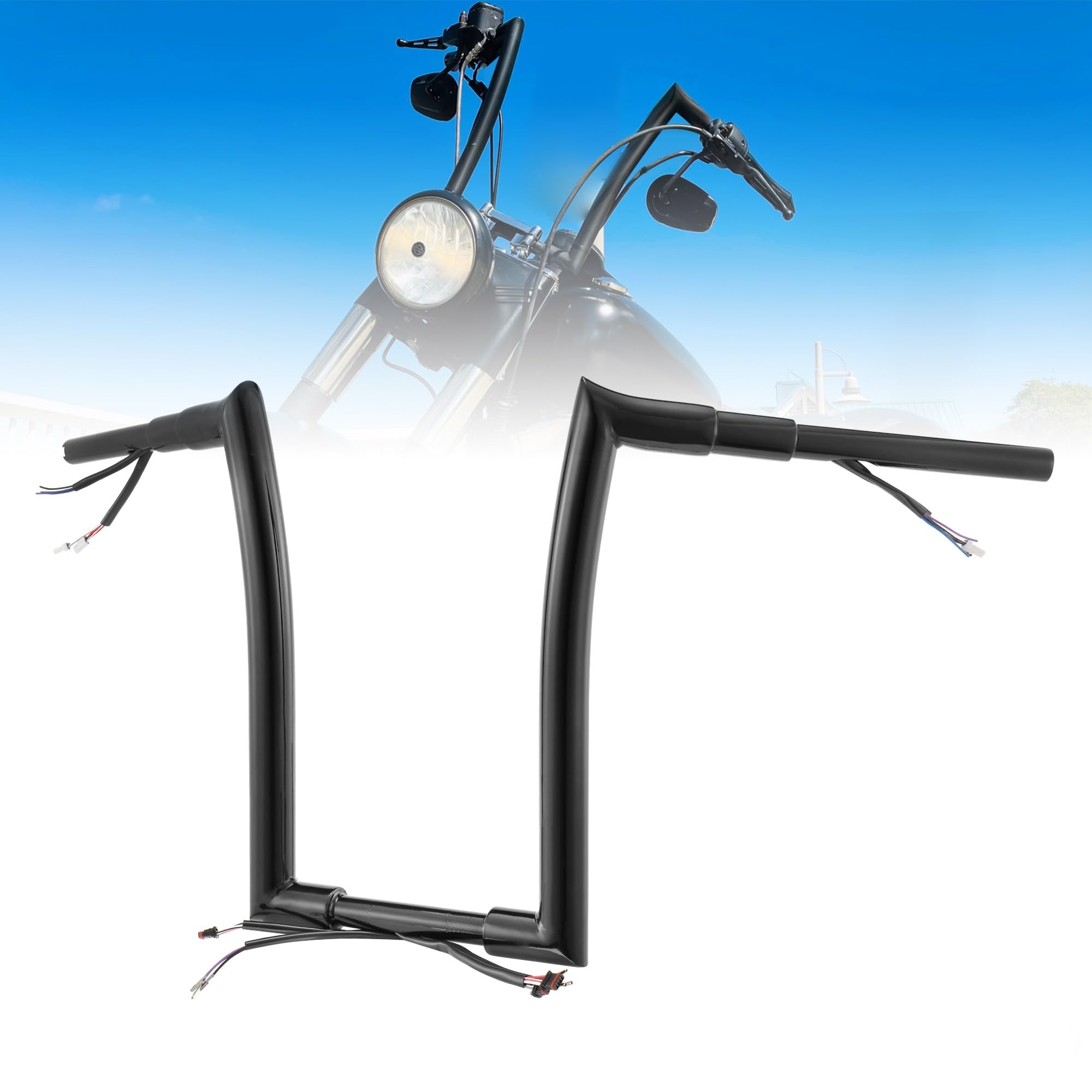 pre wired ape hangers for softail