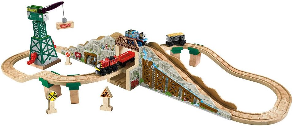 Amazon きかんしゃトーマス 木製レールシリーズ Gold Mine Mountain お宝ざくざく ゴールドマウンテンセット Y4479 フィッシャープライス 並行輸入 車両 おもちゃ