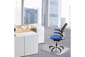 BASIC HOUSEWARE Carpet Chair Mat Home Office Chair Mat for Carpets | Low/Medium Pile Computer Chair Floor Protector 30"x 48" Chair Mats for Office and Home
