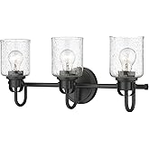 Z-Lite 340-3V-MB Kinsley Vanity, 3-Light 300 Total Watts, Matte Black