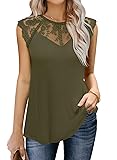 MIHOLL Womens 2025 Summer Sleeveless Lace Tank
