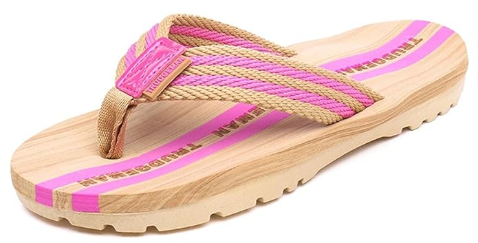 Damen Herren Zehentrenner Sommer Flip Flops Badelatschen Sandalen Casual Hausschuhe Rutschfest Pantoletten Badeschuhe Rutschf